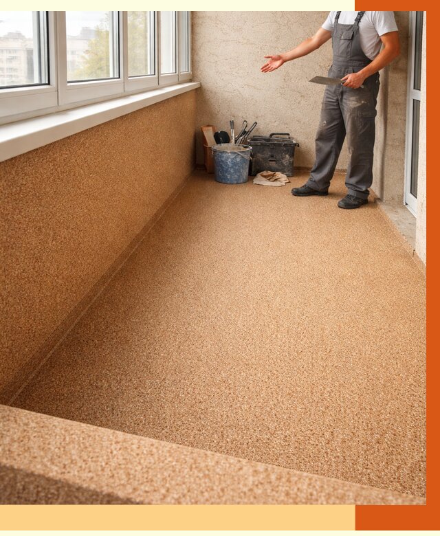 Утепление балкона жидкой пробкой в Елабуге от 3697 руб/м² под ключ | ТепломастерЛбг