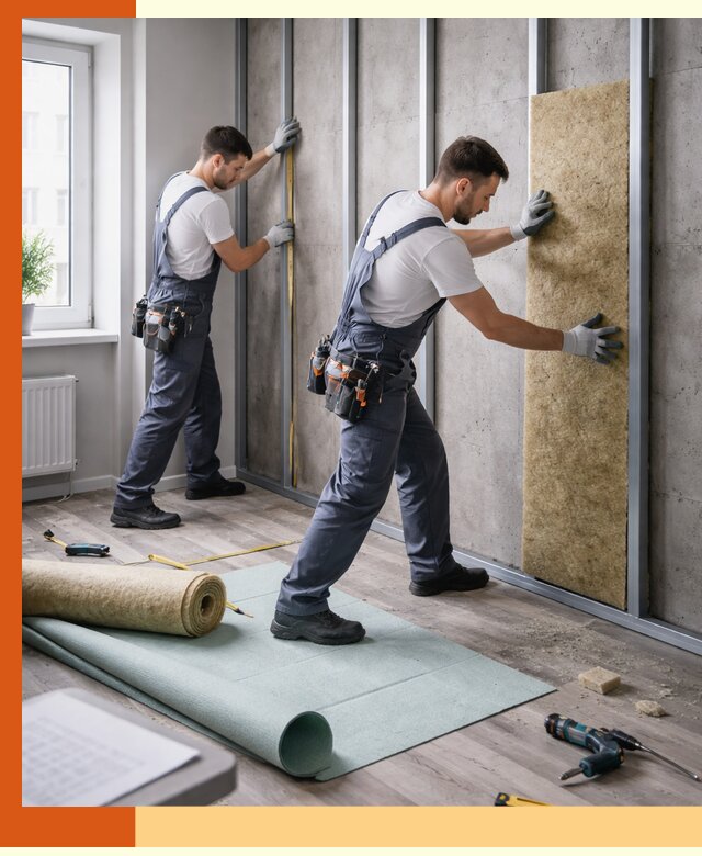 Шумоизоляция квартиры под ключ в Елабуге — профессионально и гарантированно