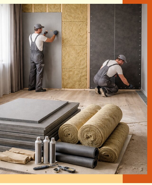 Шумоизоляция дома в Елабуге от 4558 руб/м2 — комплексная звукоизоляция под ключ | ТепломастерЛбг