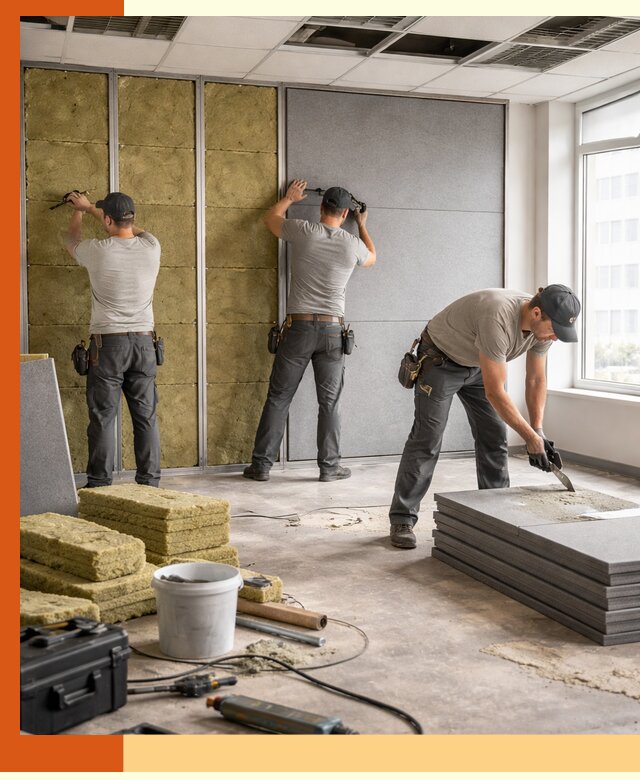 Профессиональная шумоизоляция офисов в Елабуге для комфорта сотрудников