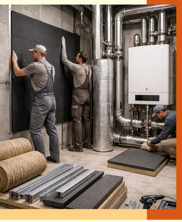 Шумоизоляция котельной в Елабуге от 6583 руб. под ключ | Профессиональная звукоизоляция — ТепломастерЛбг