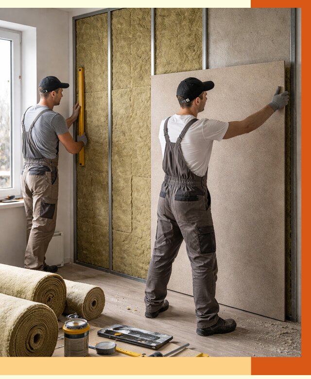 Шумоизоляция стен в Елабуге от 4558 руб/м2 — звукоизоляция стен под ключ | ТепломастерЛбг