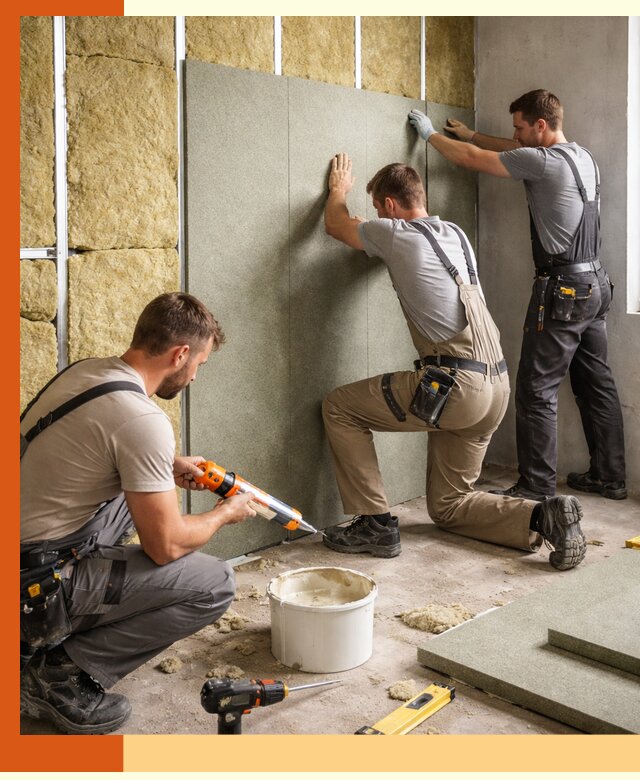 Профессиональная шумоизоляция стен в Елабуге для квартир и домов