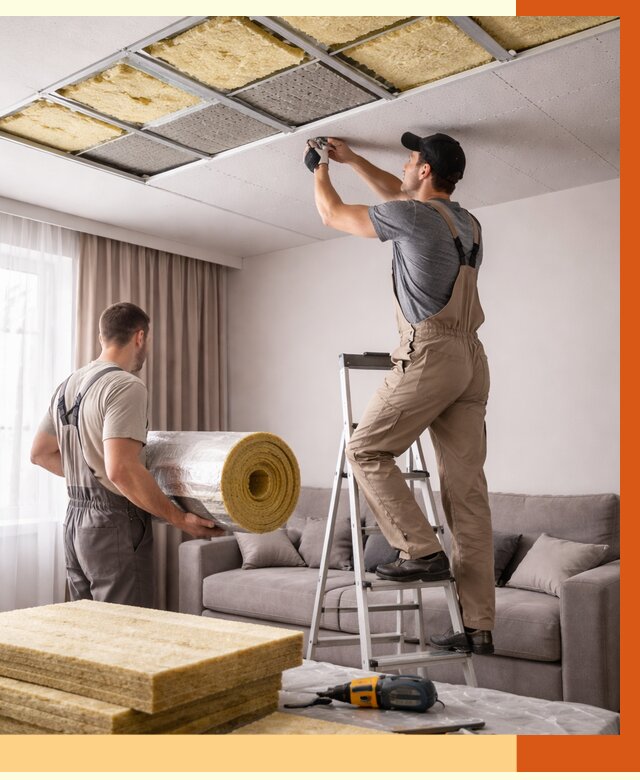 Шумоизоляция потолка в Елабуге от 2279 руб. под ключ | Профессионально — ТепломастерЛбг