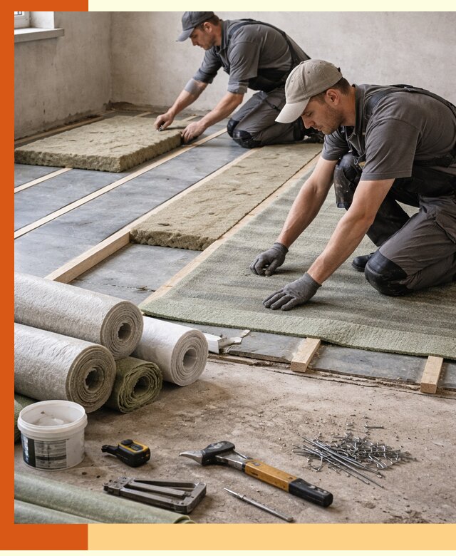 Шумоизоляция пола в Елабуге — профессиональная звукоизоляция помещений