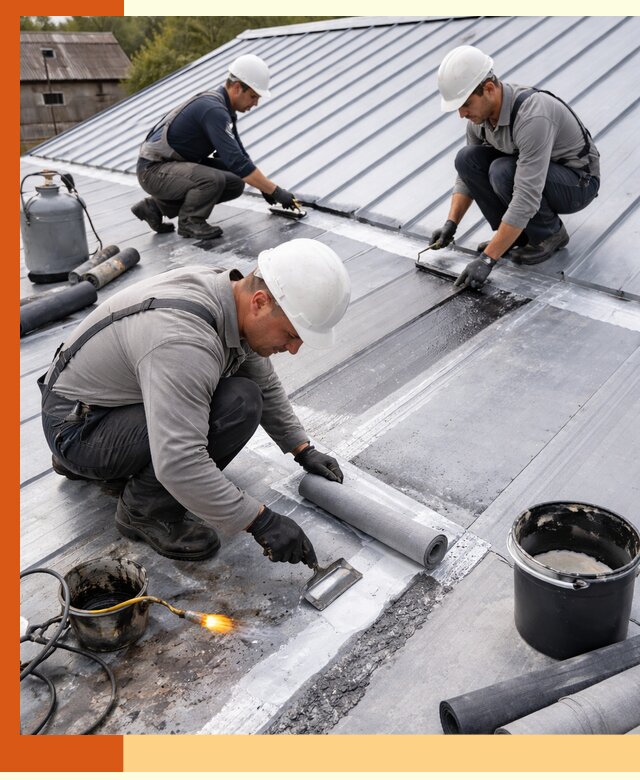 Гидроизоляция металлической кровли с гарантией в Елабуге