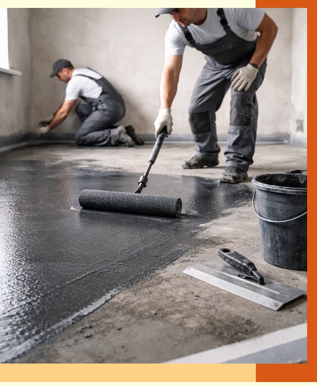 Профессиональная гидроизоляция пола в Елабуге от 8609 руб. под ключ | ТепломастерЛбг