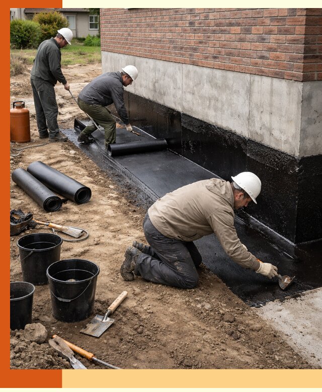 Гидроизоляция фундамента в Елабуге: надежная защита строений