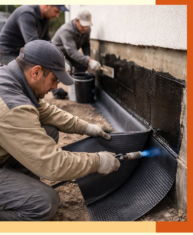 Гидроизоляция цоколя и отмостки в Елабуге от 8609 руб. — ТепломастерЛбг