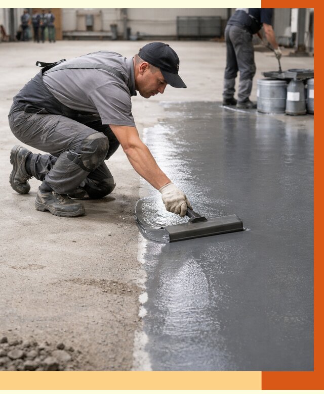 Гидроизоляция промышленного пола в Елабуге от 1215 руб./м2 — ТепломастерЛбг специалисты под ключ