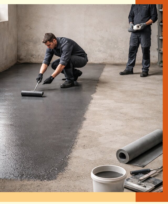 Гидроизоляция гаражного пола в Елабуге от 3545 руб./м² — ТепломастерЛбг профессионально