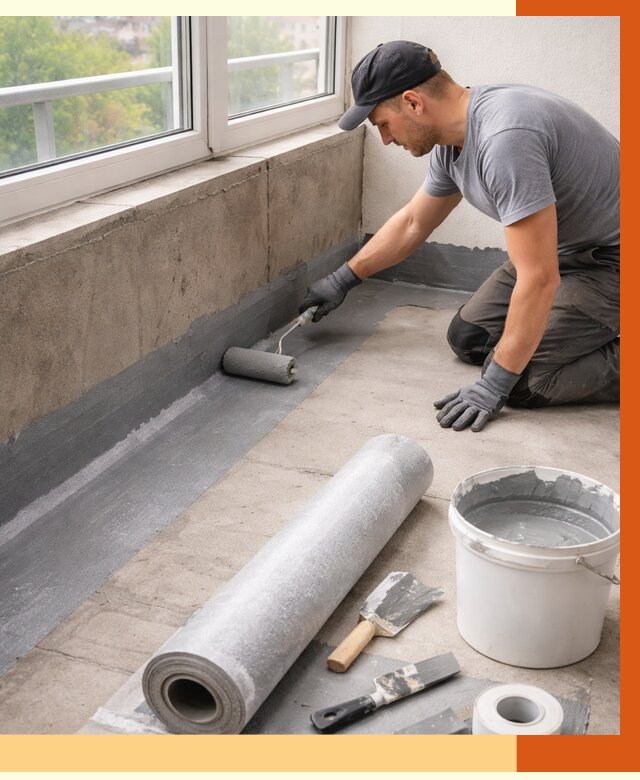 Профессиональная гидроизоляция балкона в Елабуге от 4254 руб. | ТепломастерЛбг