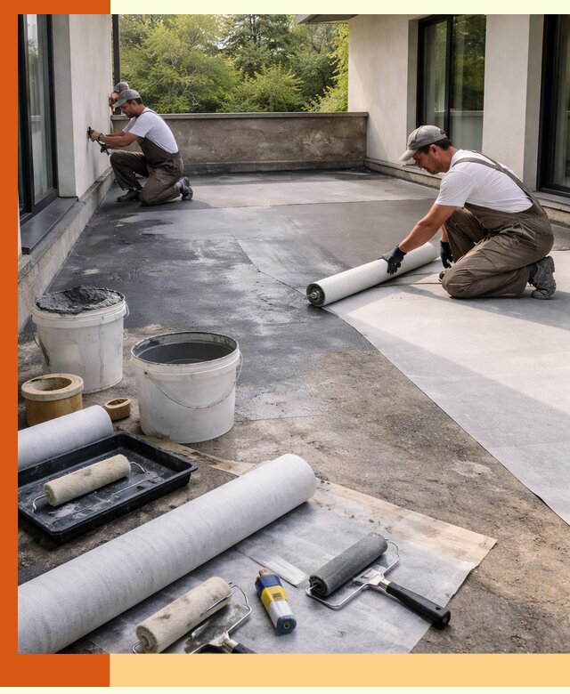 Гидроизоляция террасы в Елабуге — надежная защита от влаги и протечек