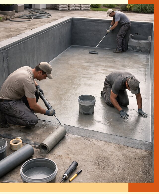 Профессиональная гидроизоляция бассейна в Елабуге от 6583 руб. за м2 | ТепломастерЛбг