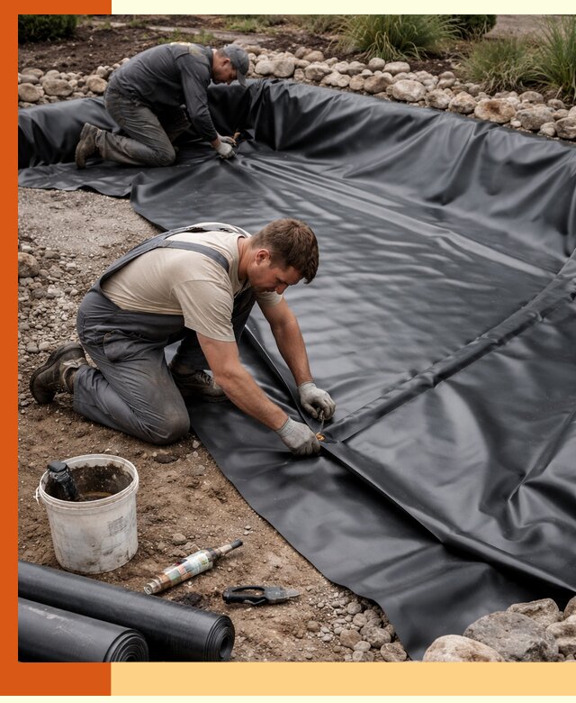 Гидроизоляция пруда в Елабуге: надежная защита и герметизация