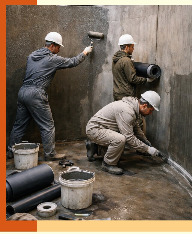 Гидроизоляция резервуара профессионально в Елабуге