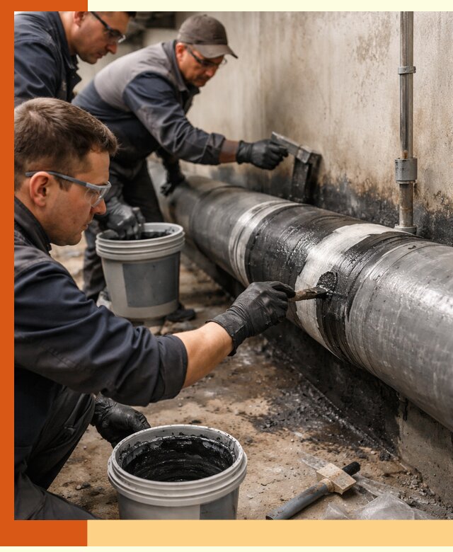 Гидроизоляция труб в Елабуге — защита и герметизация коммуникаций