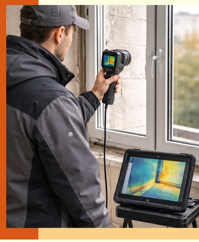 Тепловизионное обследование дома в Елабуге для выявления утечек тепла