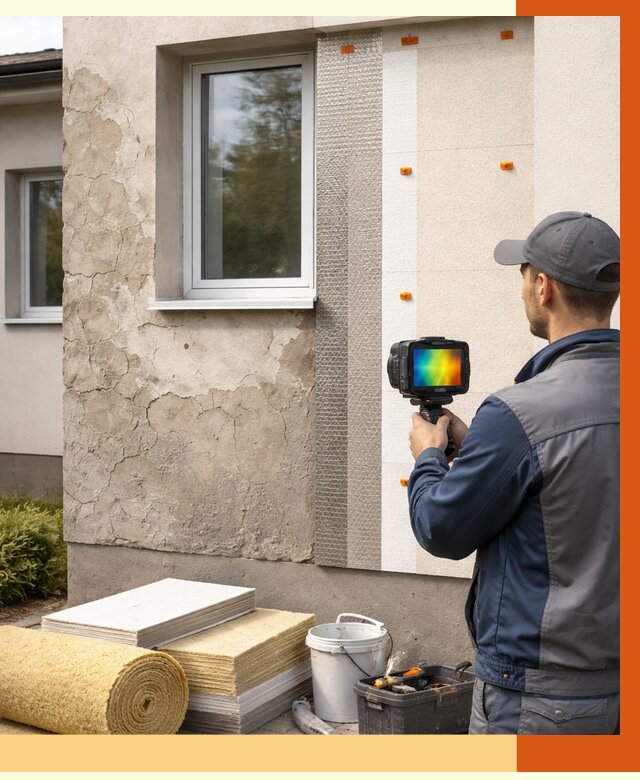 Тепловизионное обследование фасада в Елабуге от 4558 руб. под ключ | ТепломастерЛбг