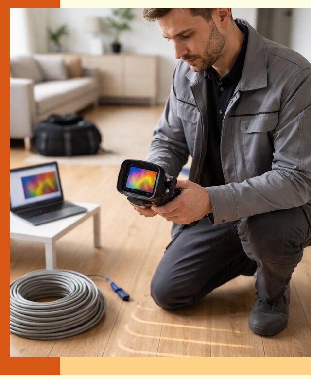 Тепловизионное обследование тёплого пола в Елабуге для точной диагностики