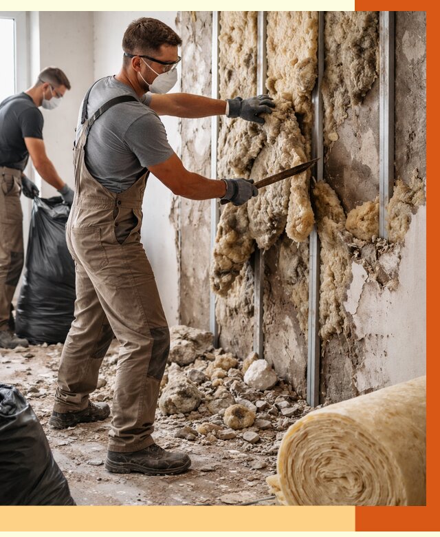 Демонтаж старого утеплителя в Елабуге от 3545 руб. — работы под ключ | ТепломастерЛбг