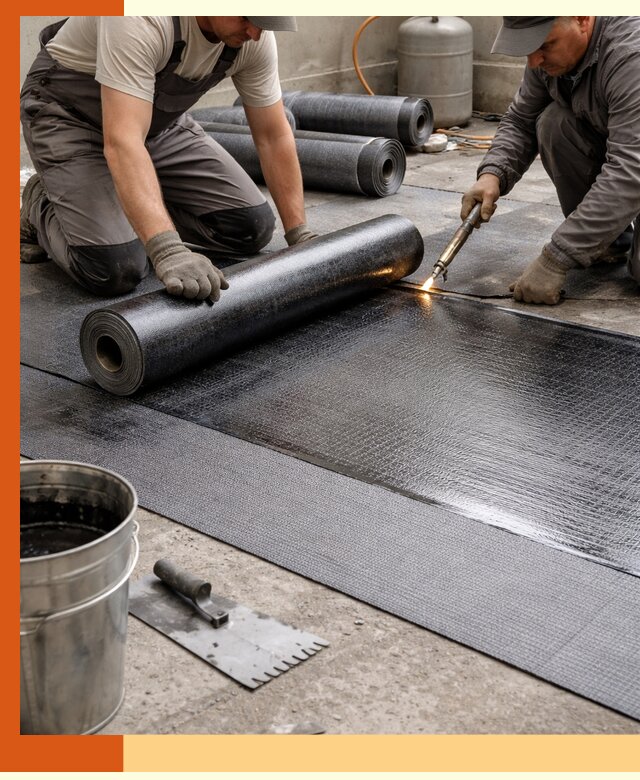 Монтаж гидроизоляционной мембраны в Елабуге для зданий и конструкций