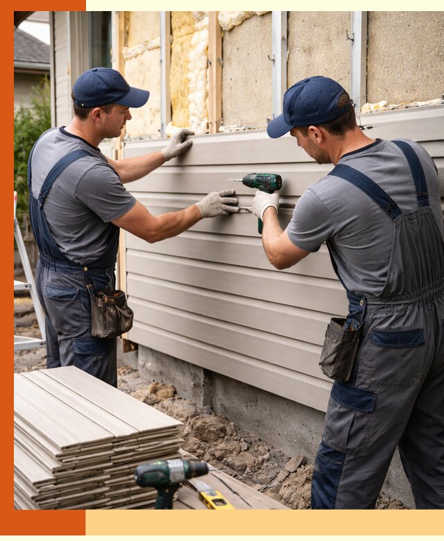 Монтаж сайдинга после утепления в Елабуге качественно и надежно